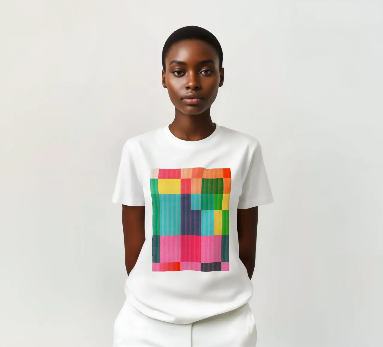 Colorful Geometric Abstract Art 23 t-shirt by Gaite