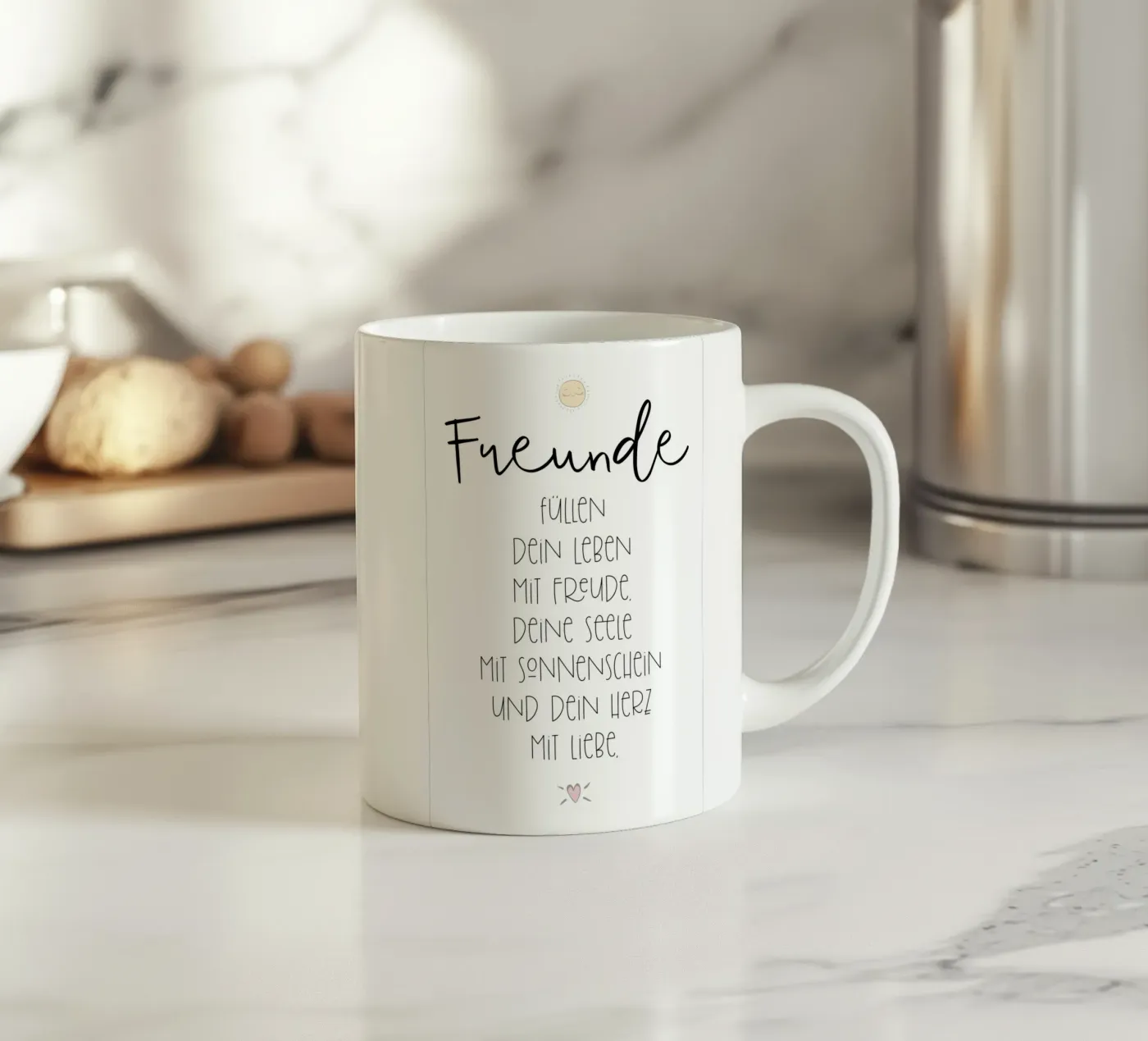 Freunde ceramic mug by Ohkimiko