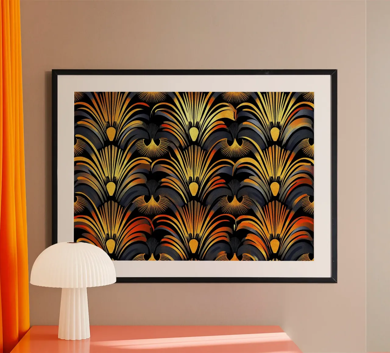 Art déco poster by Nikis Art Studio