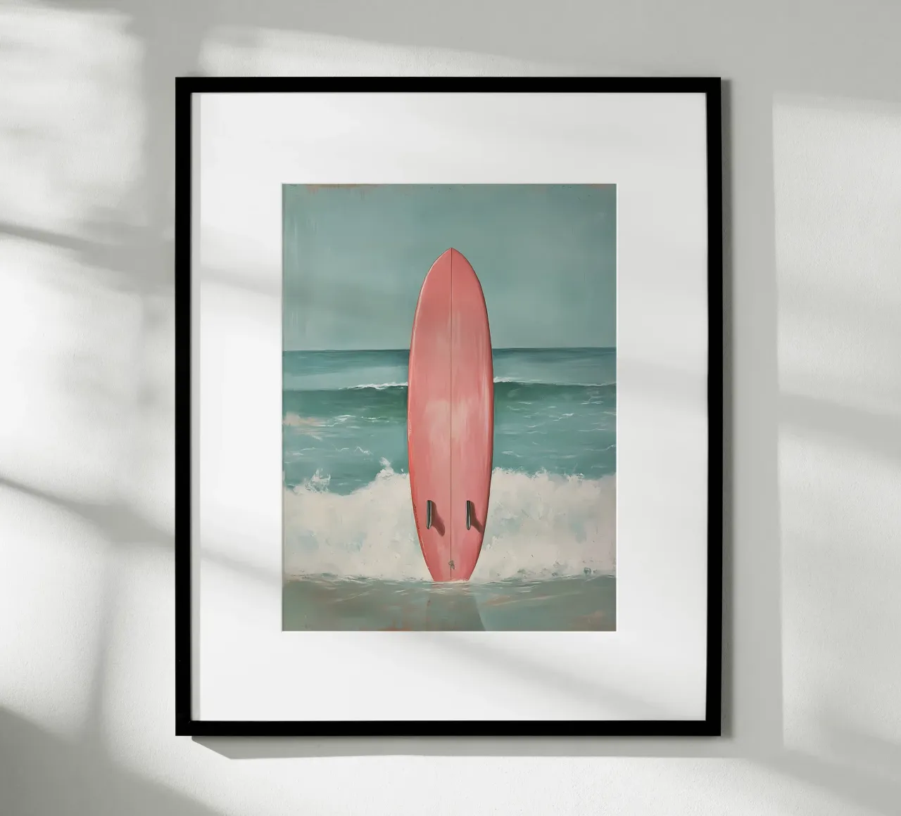 Surfbrett Poster mit Kunststoffrahmen von IamHomeStudio