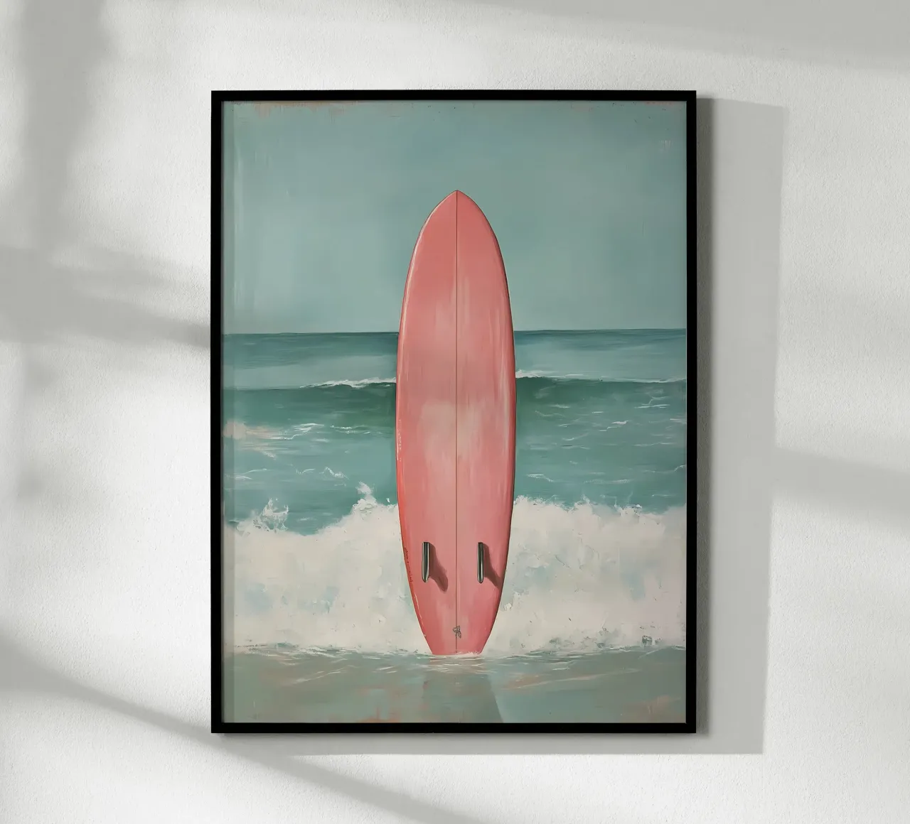 Surfbrett Poster mit Kunststoffrahmen von IamHomeStudio