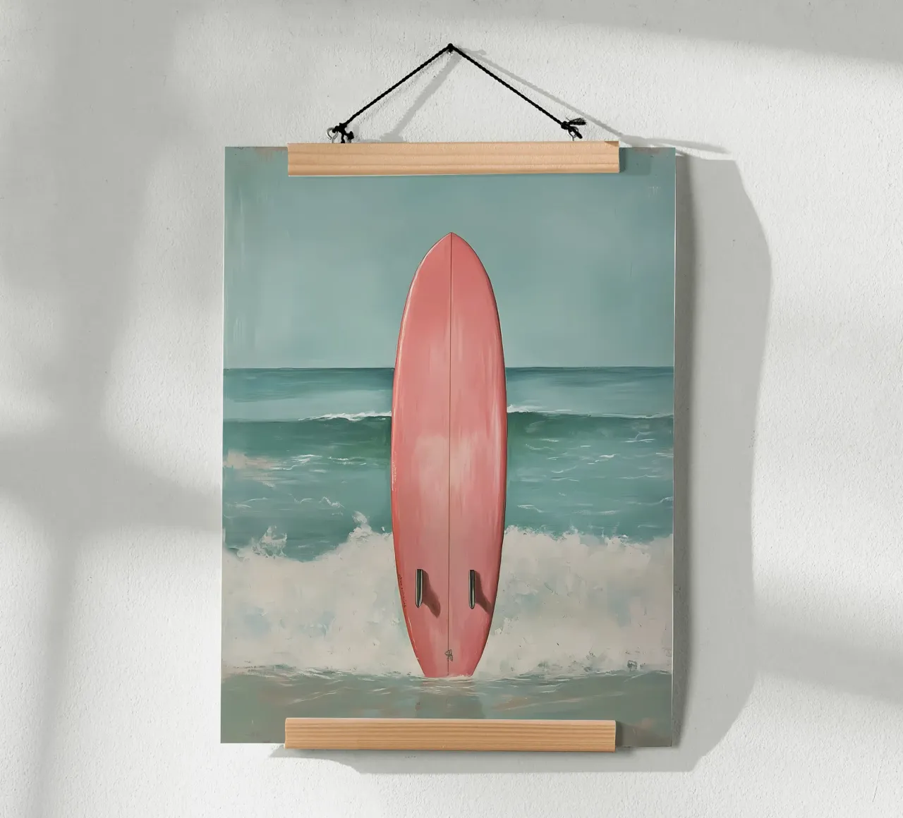 Surfbrett Poster mit Kunststoffrahmen von IamHomeStudio