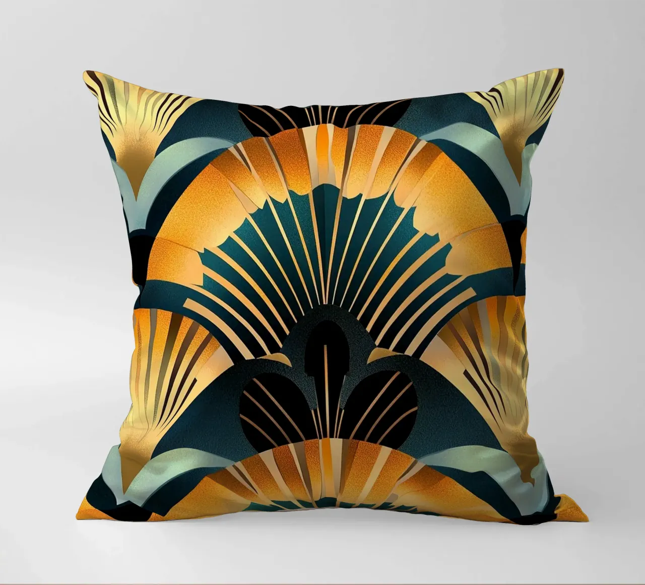 Art Deco decorative cushion by Nikis Art Studio