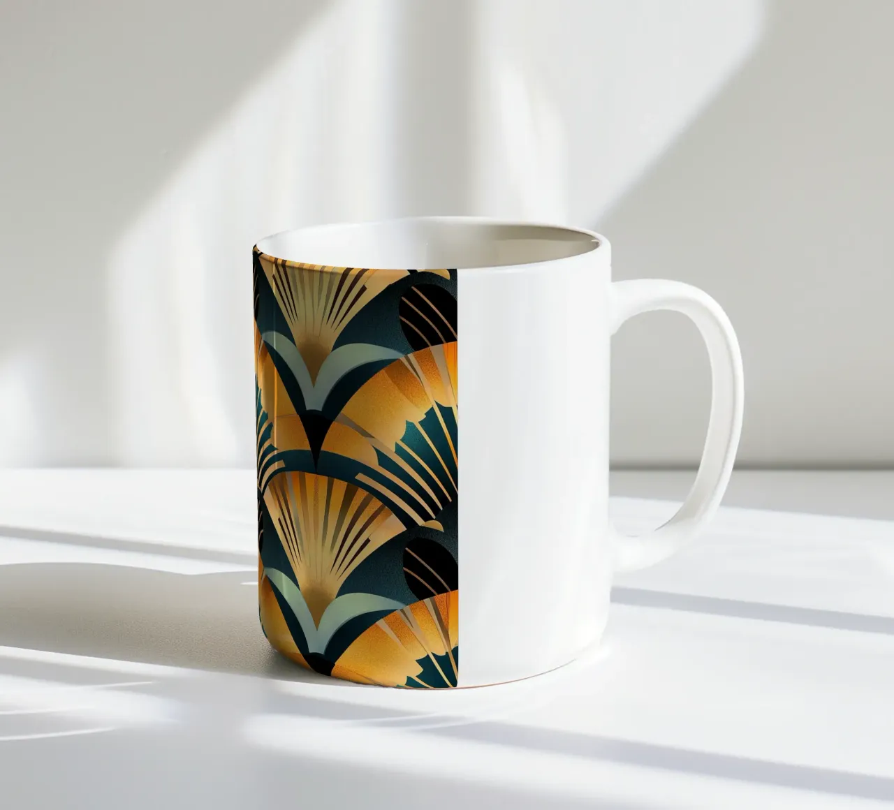 Art Deco tazza in ceramica da Nikis Art Studio