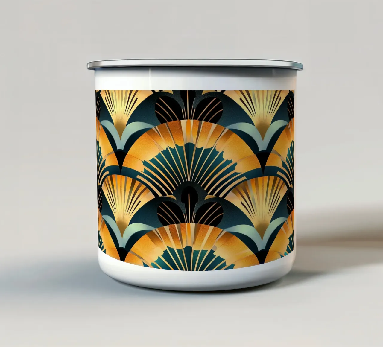Art Deco tazza in smalto da Nikis Art Studio