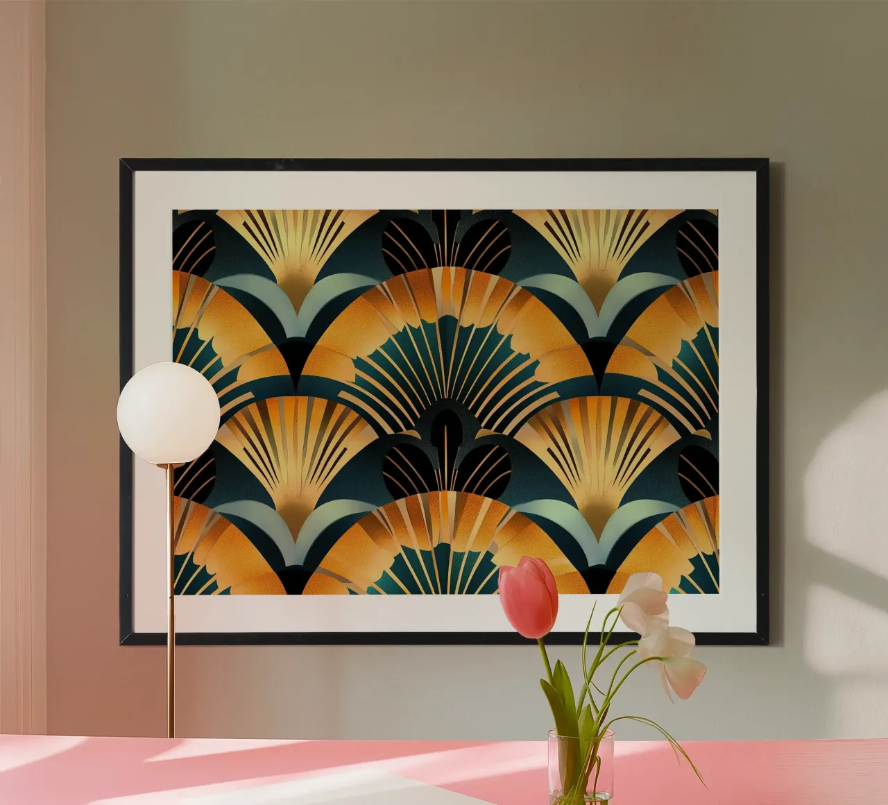 Art Deco poster con telaio in plastica da Nikis Art Studio