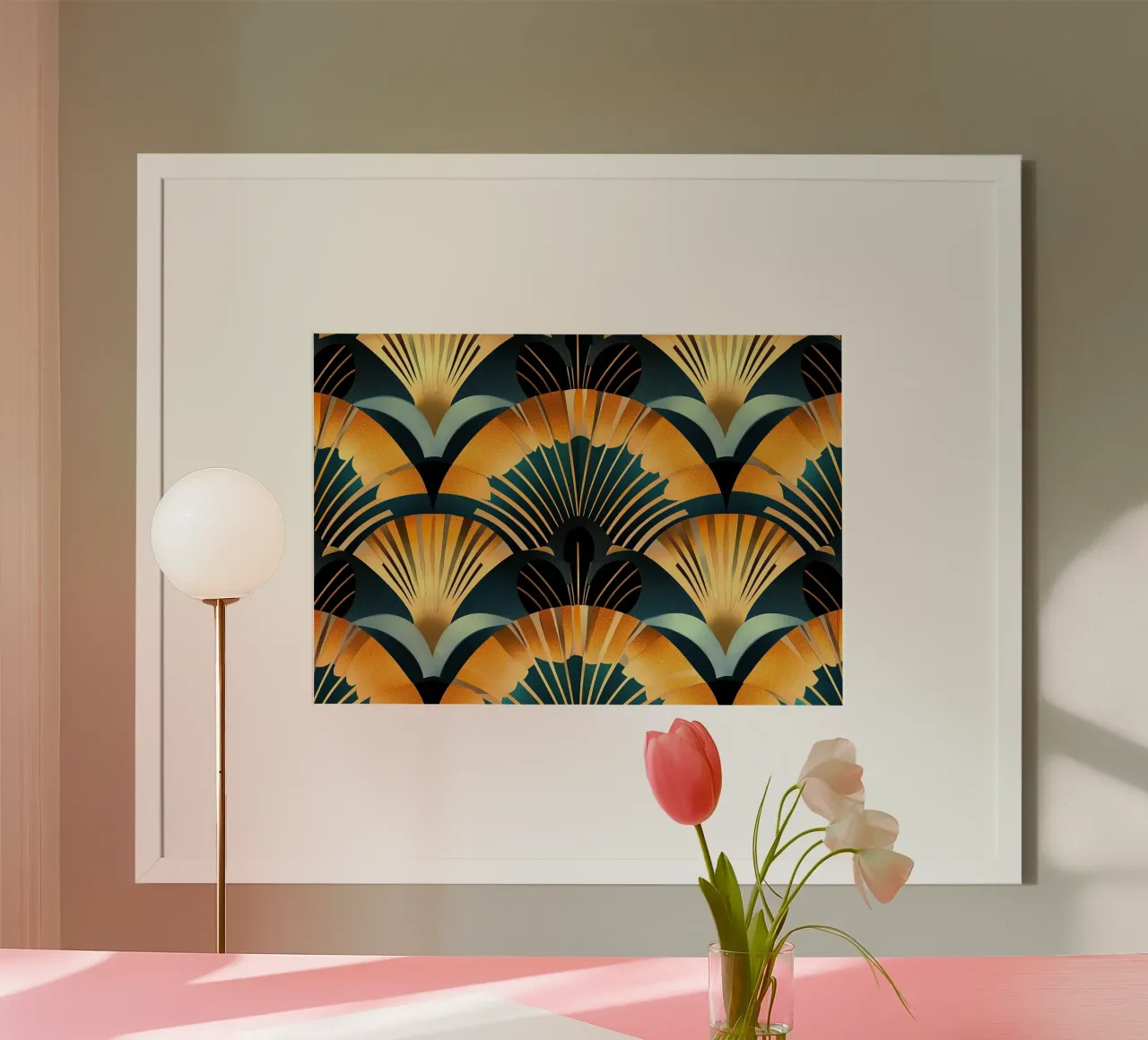 Art Deco poster con telaio in plastica da Nikis Art Studio