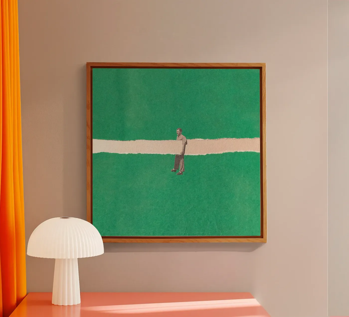 Unhold collage plexiglass da Carlos Quitério