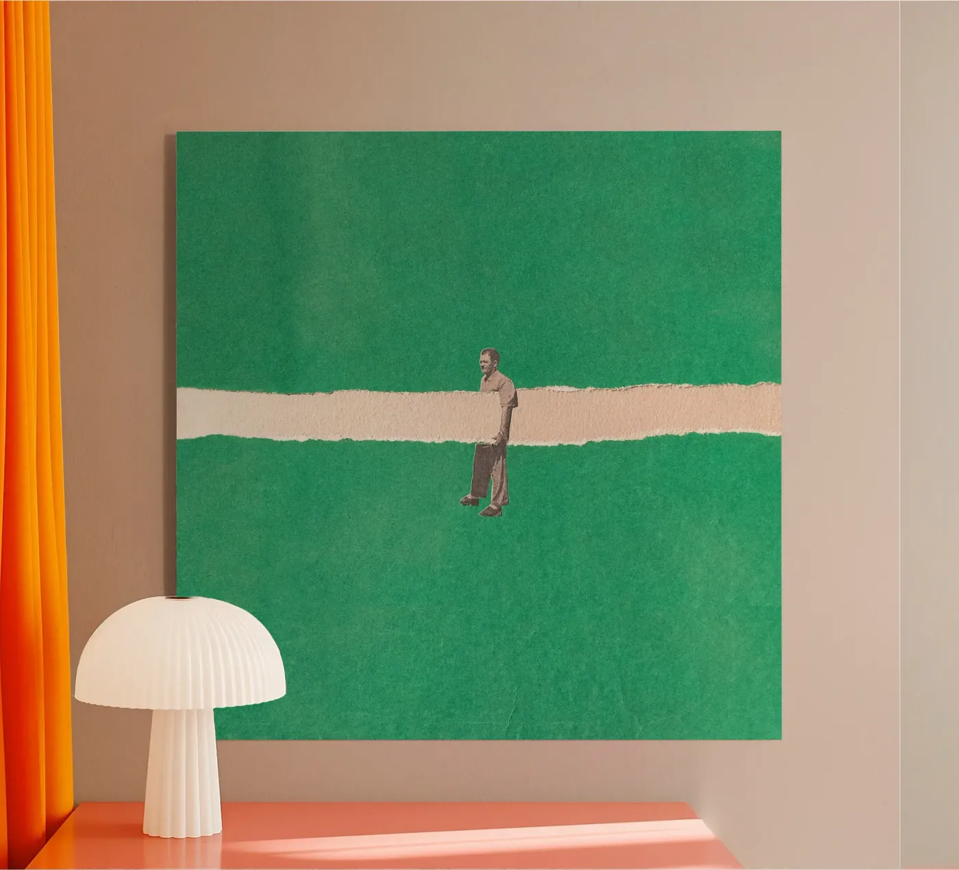 Unhold collage plexiglass da Carlos Quitério