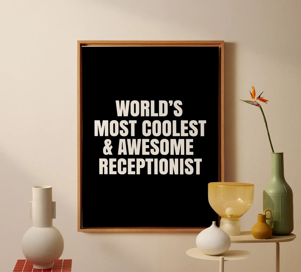 World's most coolest and awesome receptionist tela da happieeagle
