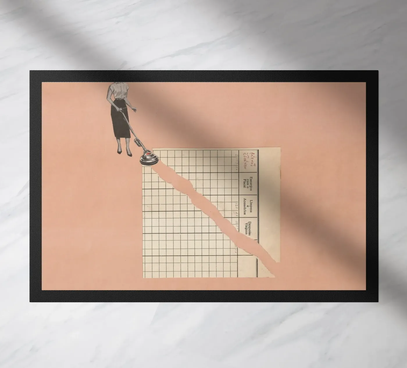 Torn Vacuum doormat by Carlos Quitério