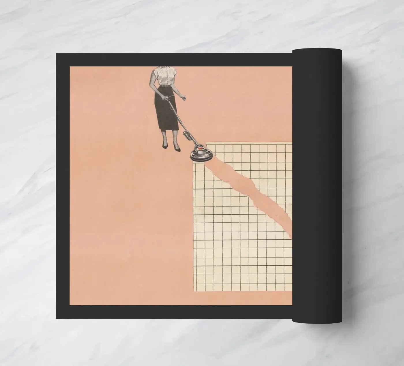 Torn Vacuum doormat by Carlos Quitério