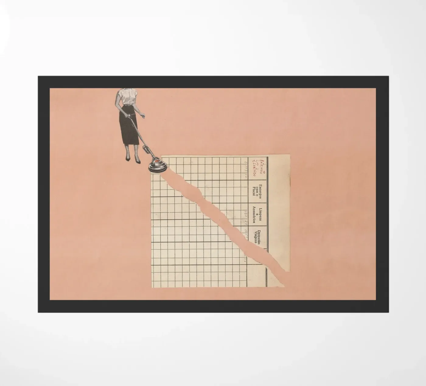 Torn Vacuum doormat by Carlos Quitério