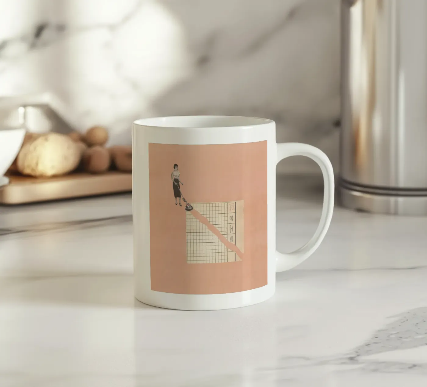 Torn Vacuum ceramic mug by Carlos Quitério