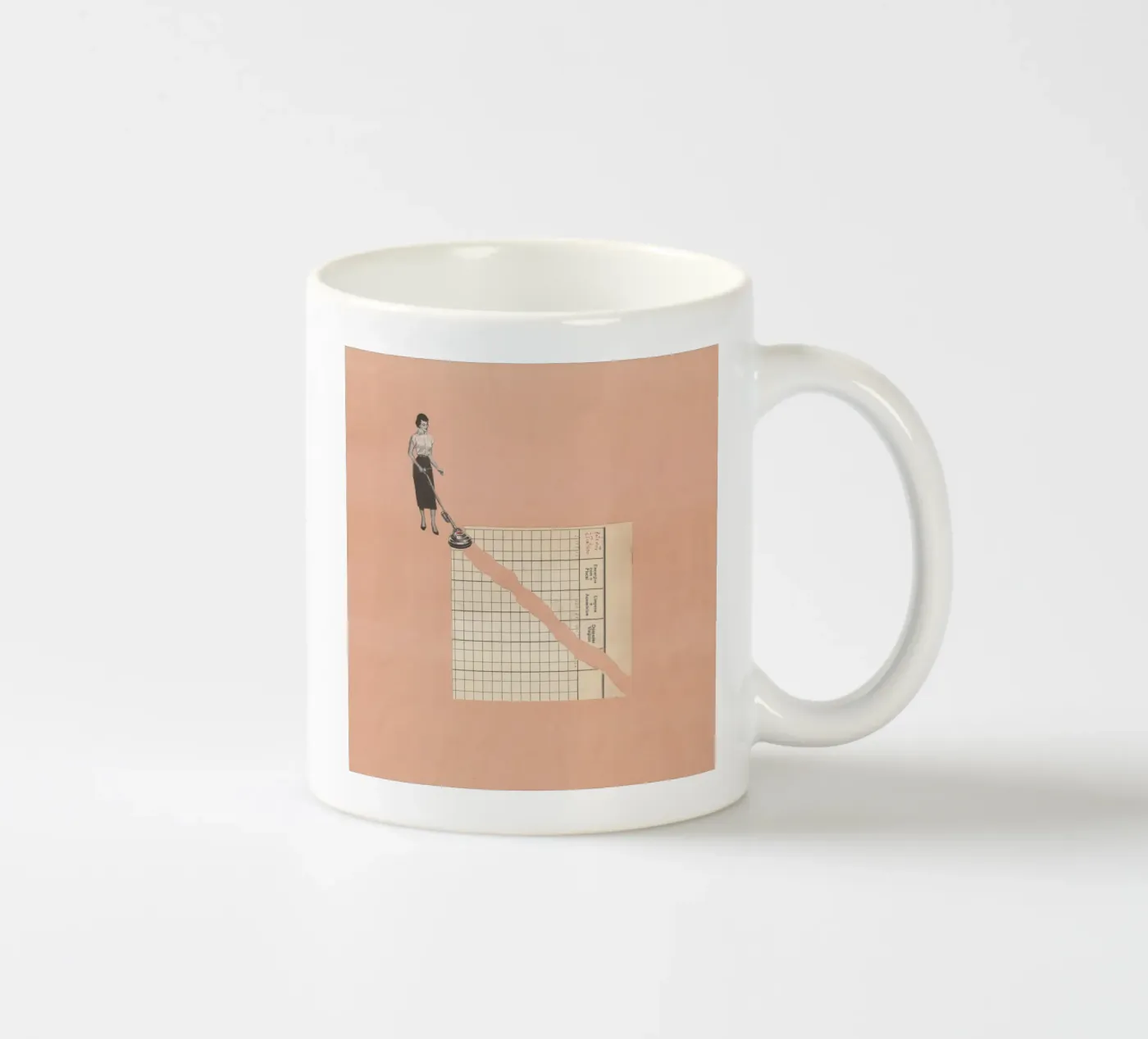 Torn Vacuum ceramic mug by Carlos Quitério