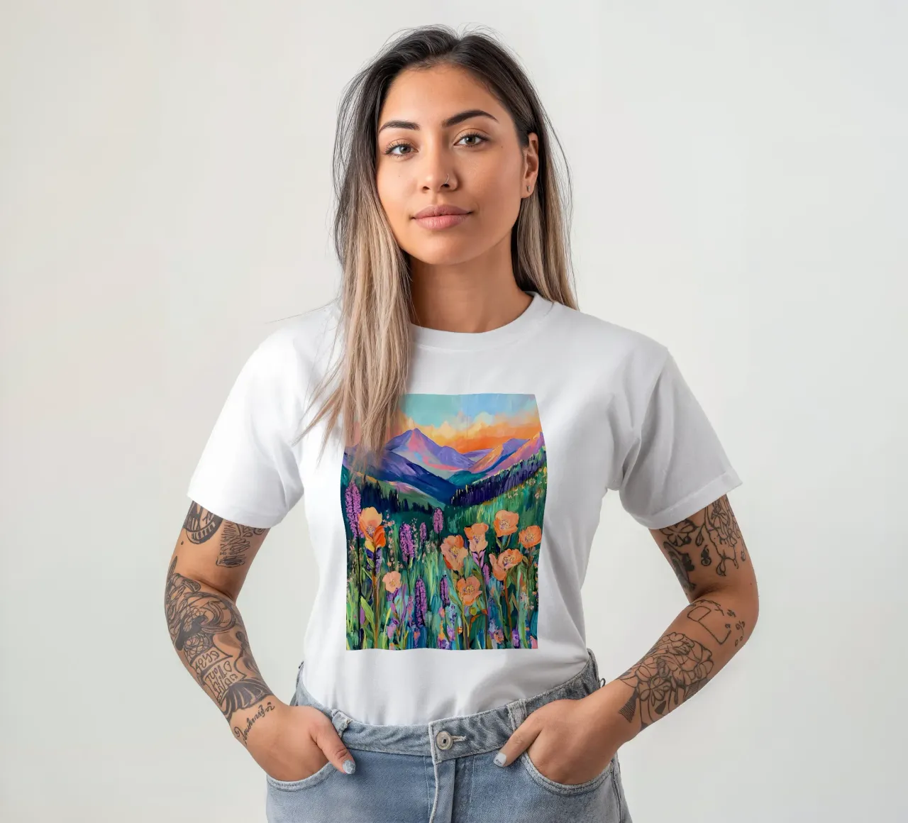 Prato dei fiori selvatici t-shirt da IamHomeStudio