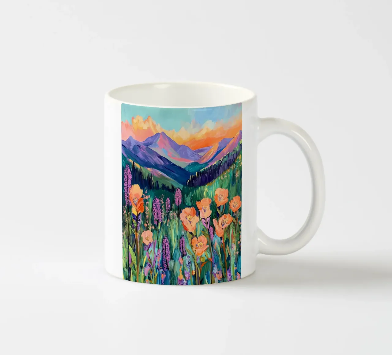 Prato dei fiori selvatici tazza in ceramica da IamHomeStudio
