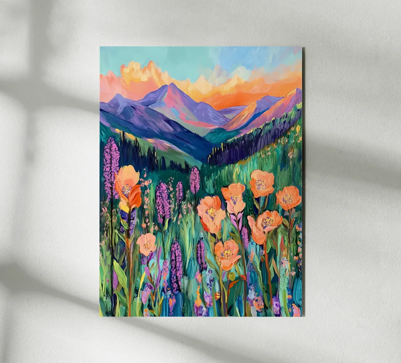 Prato dei fiori selvatici alluminio dibond da IamHomeStudio