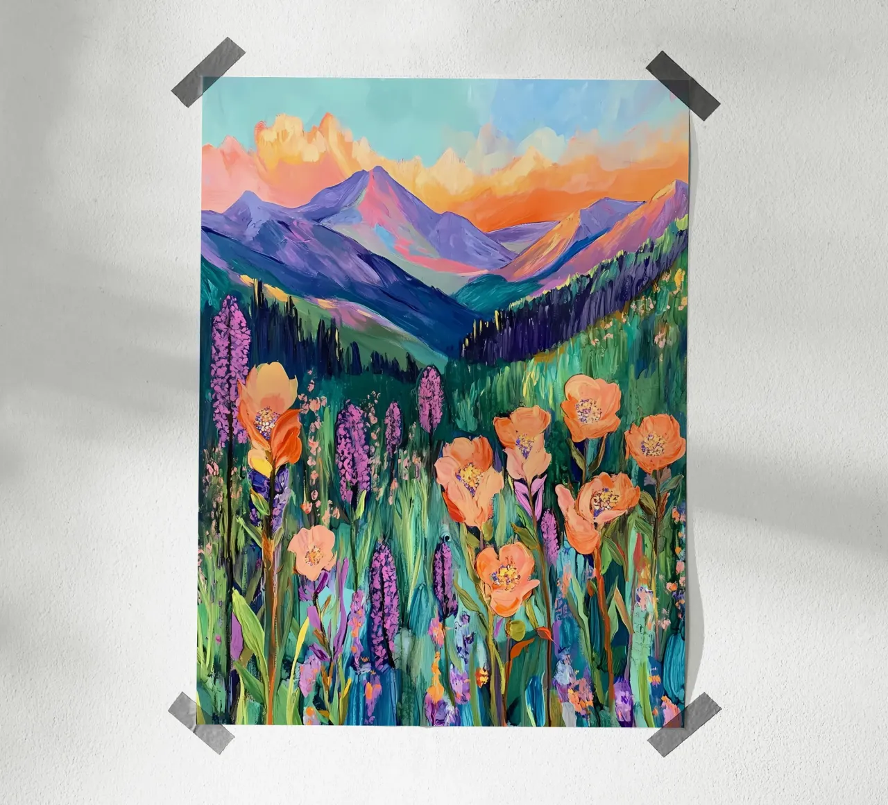 Prato dei fiori selvatici carta hahnemühle da IamHomeStudio