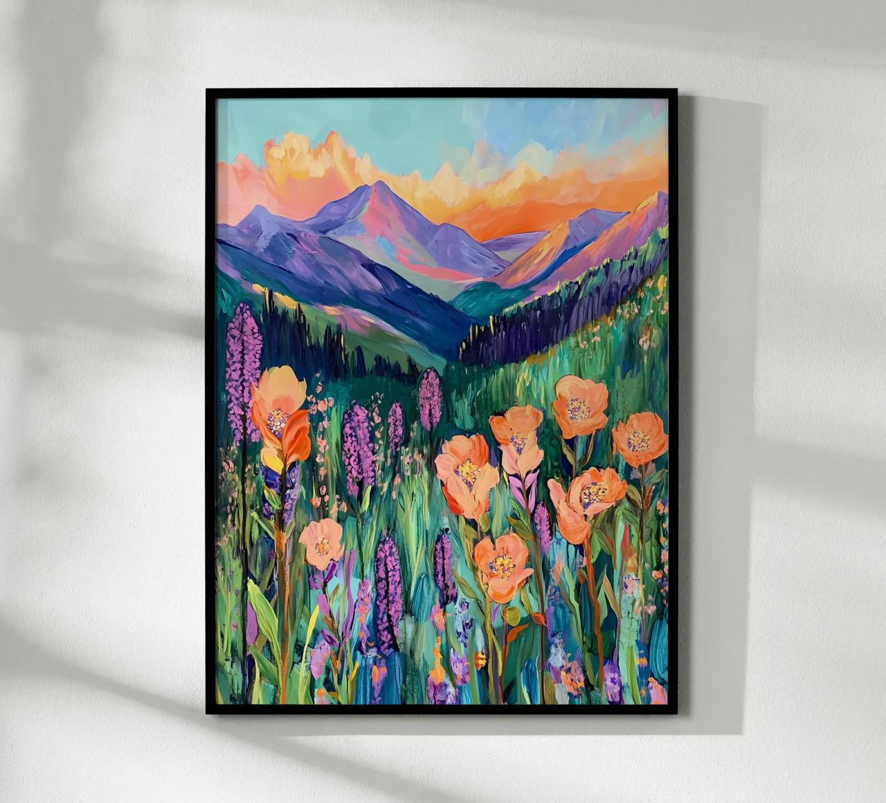 Wildflowers Meadow poster by Olga Wildrose
