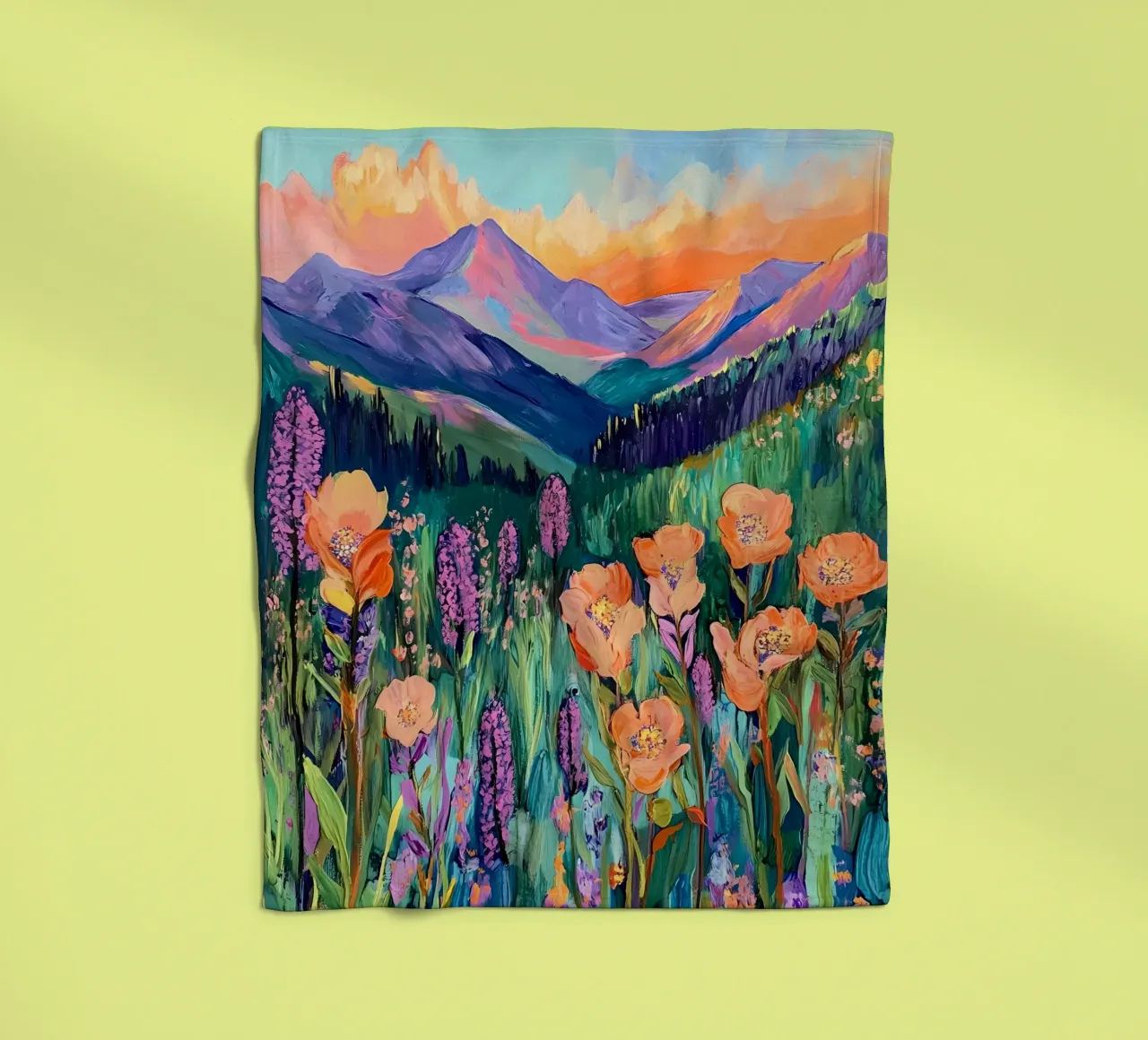 Prato dei fiori selvatici coperta in pile da IamHomeStudio