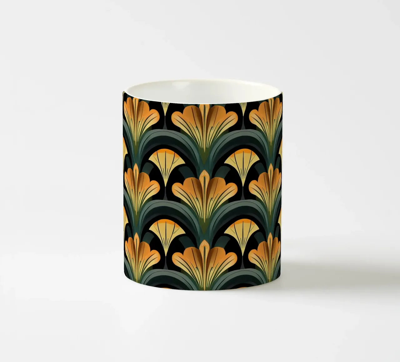 Art déco "Deco’s Golden Hour" tazza in ceramica da Nikis Art Studio