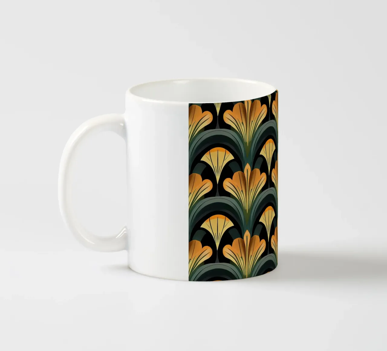 Art déco "Deco’s Golden Hour" tazza in ceramica da Nikis Art Studio