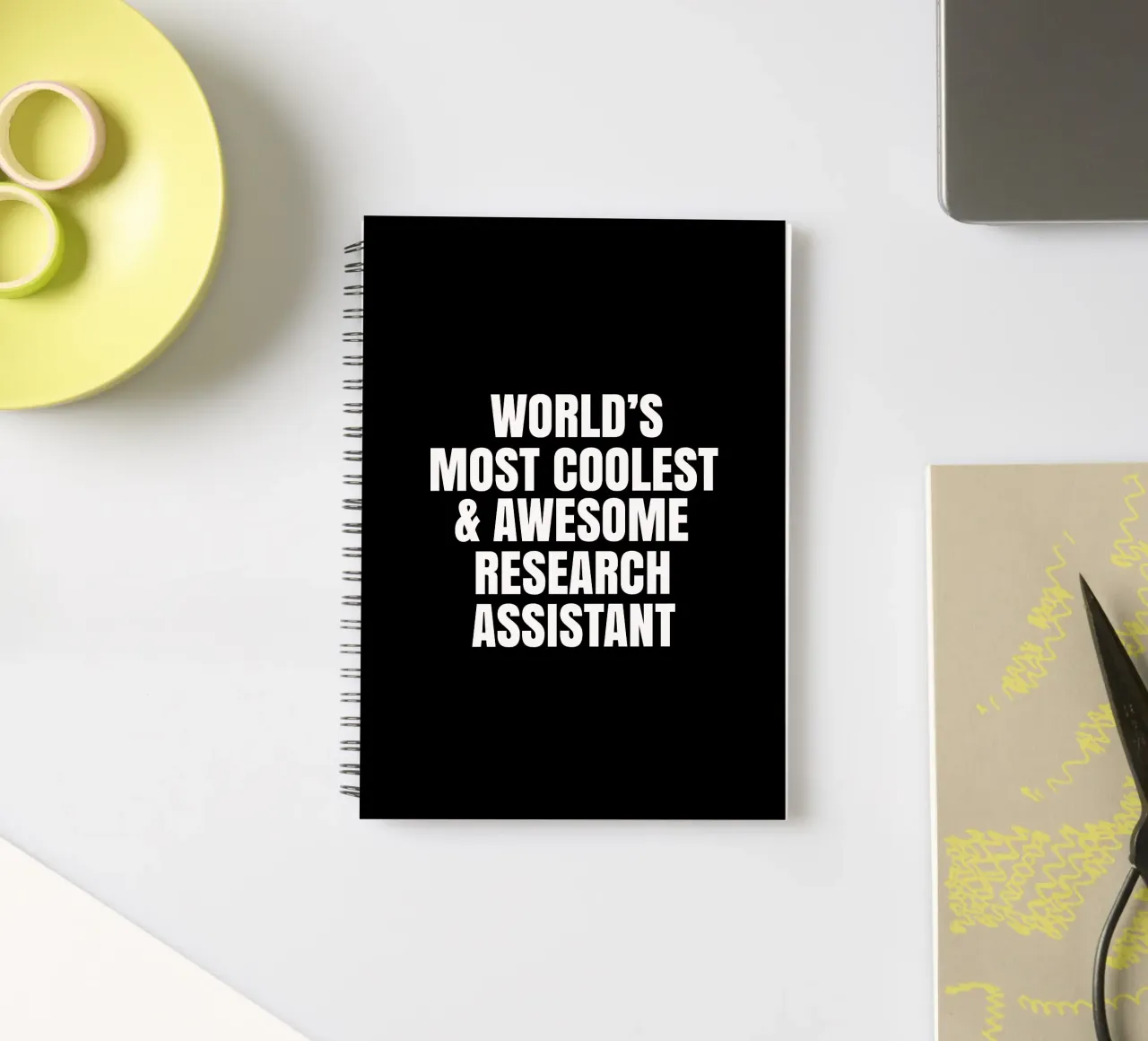World's most coolest and awesome research assistant spiral notebook by happieeagle