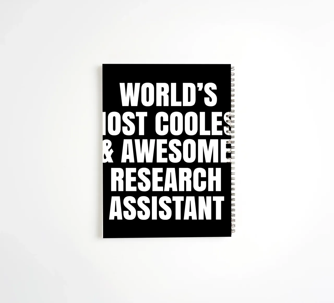World's most coolest and awesome research assistant spiral notebook by happieeagle
