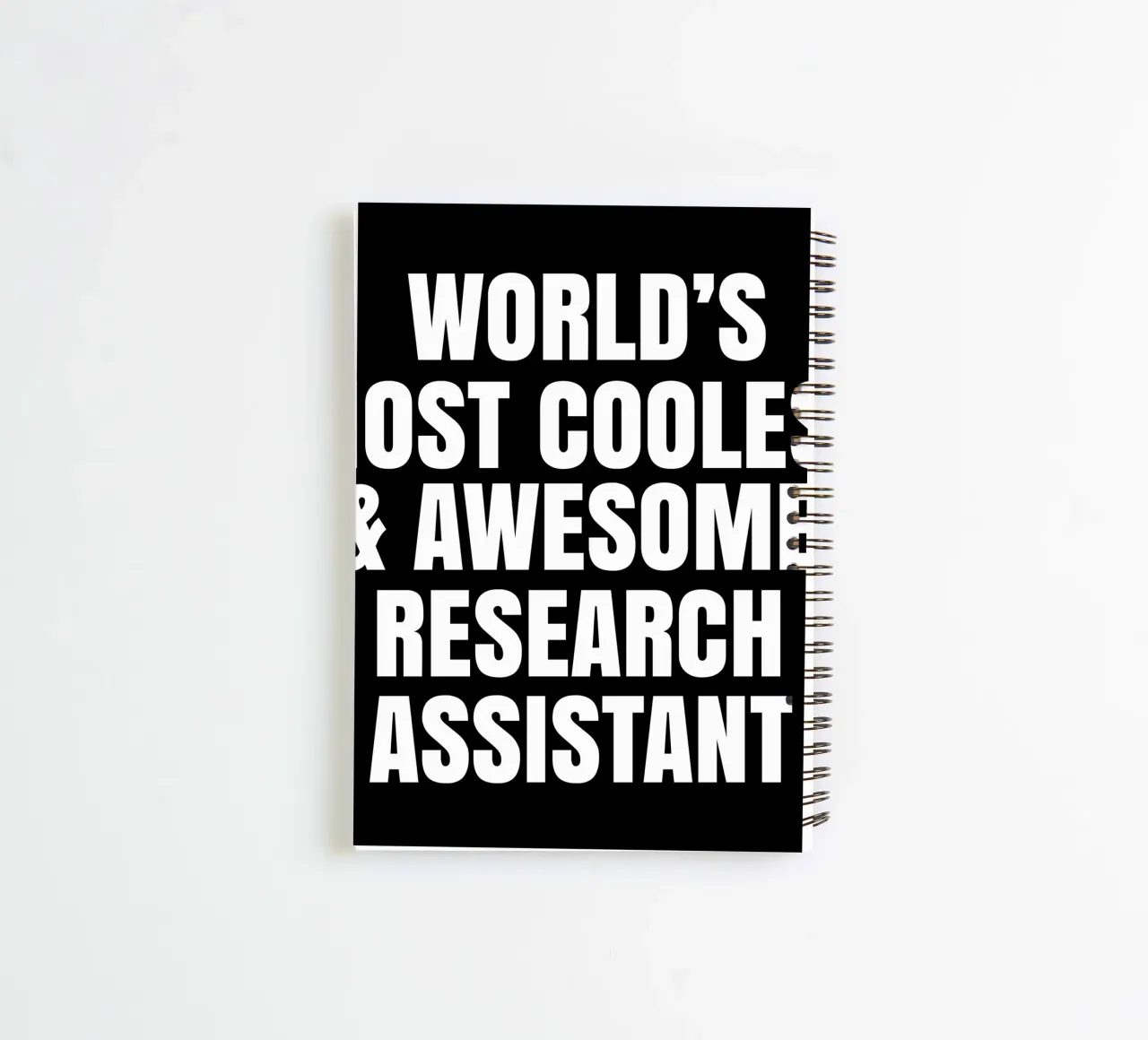 World's most coolest and awesome research assistant spiral notebook by happieeagle