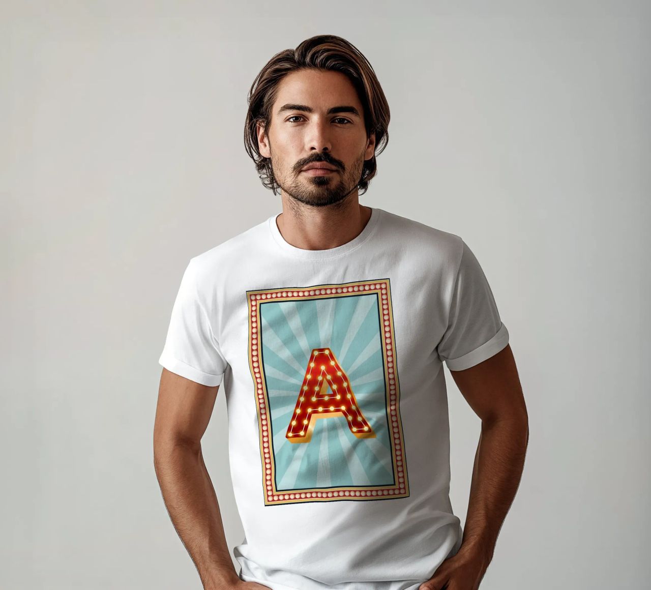 Buchstaben Zirkus -Initiale Name t-shirt da Ohkimiko