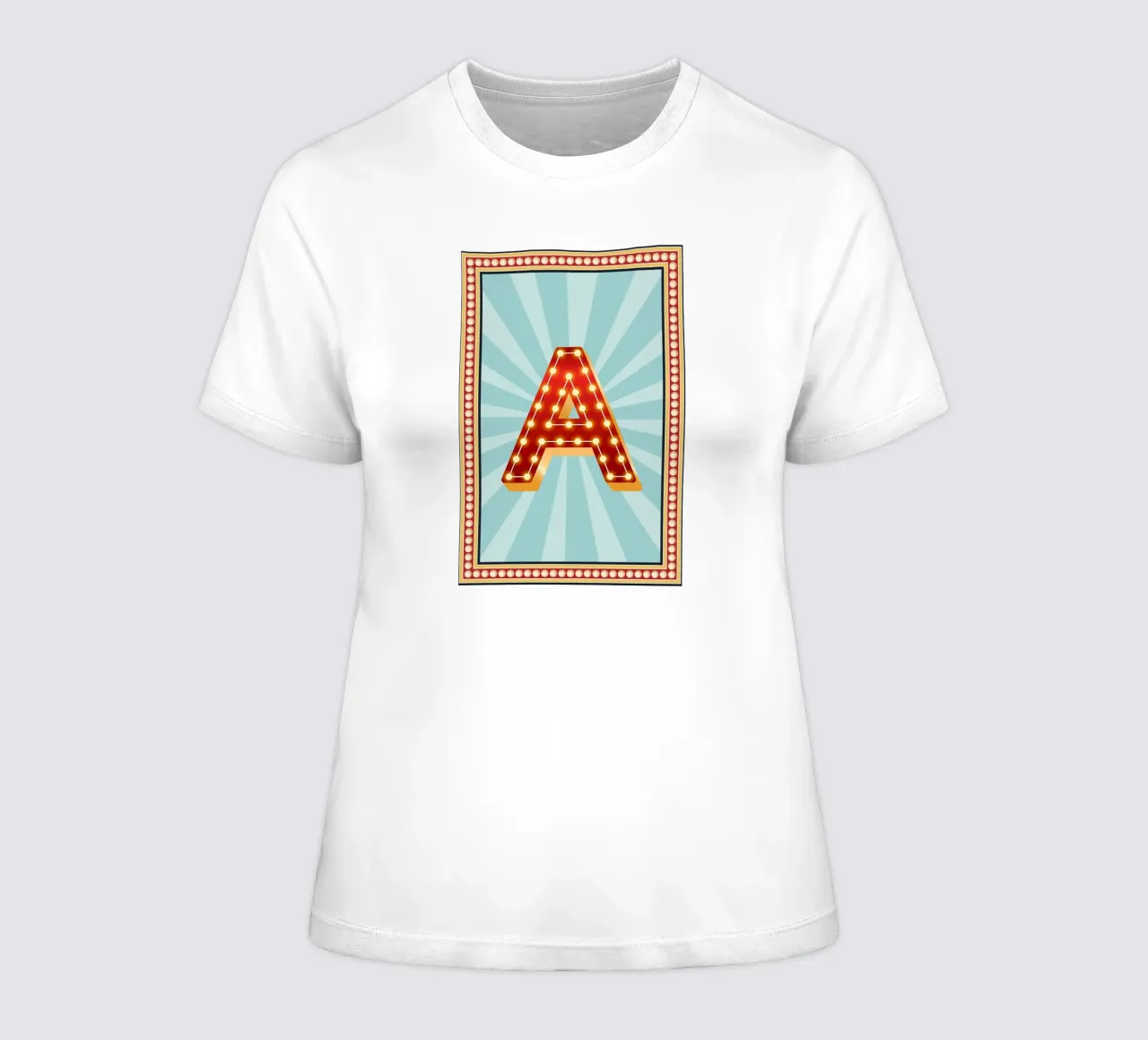 Buchstaben Zirkus -Initiale Name t-shirt da donna da Ohkimiko