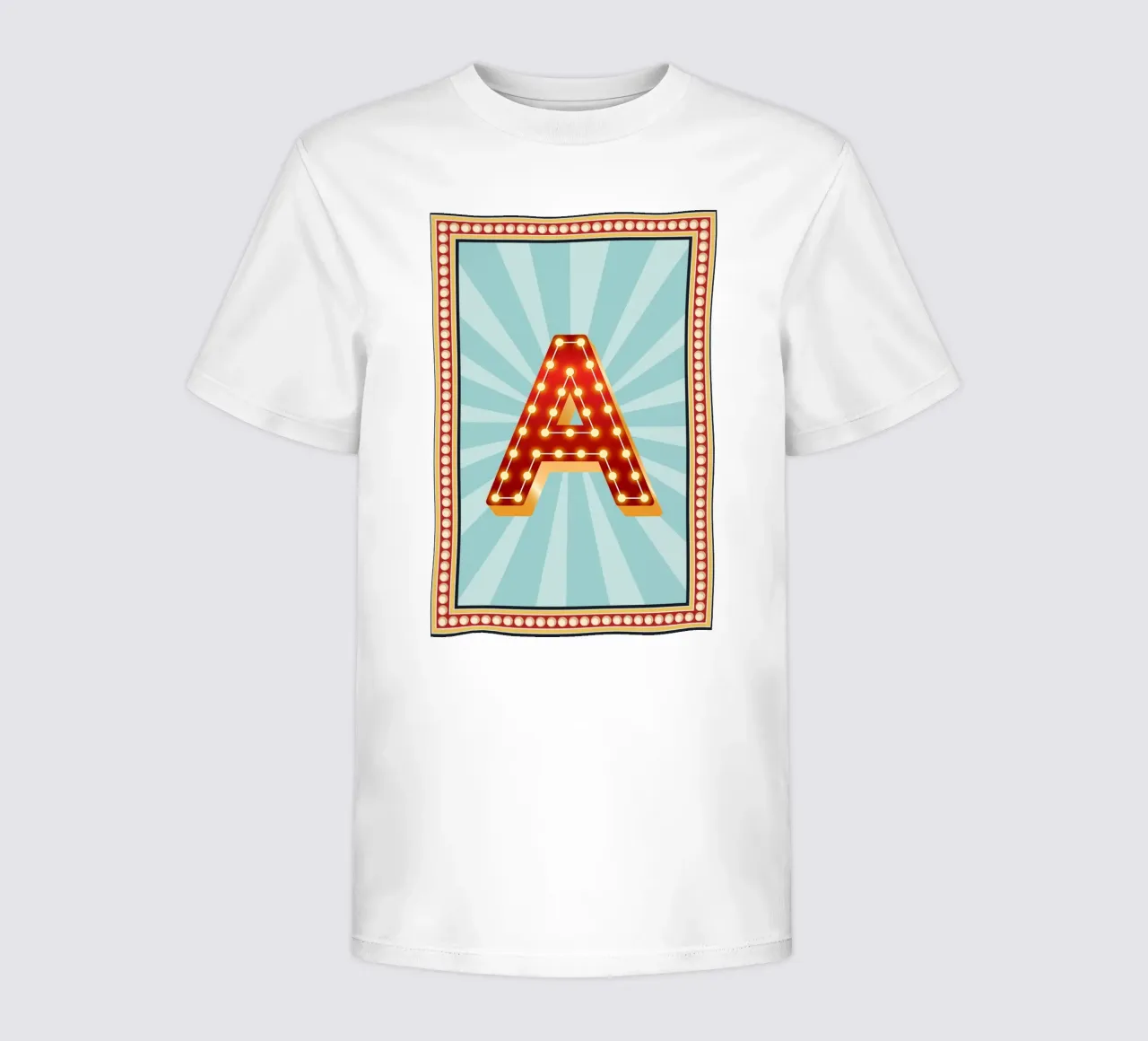 Buchstaben Zirkus -Initiale Name t-shirt bambini da Ohkimiko