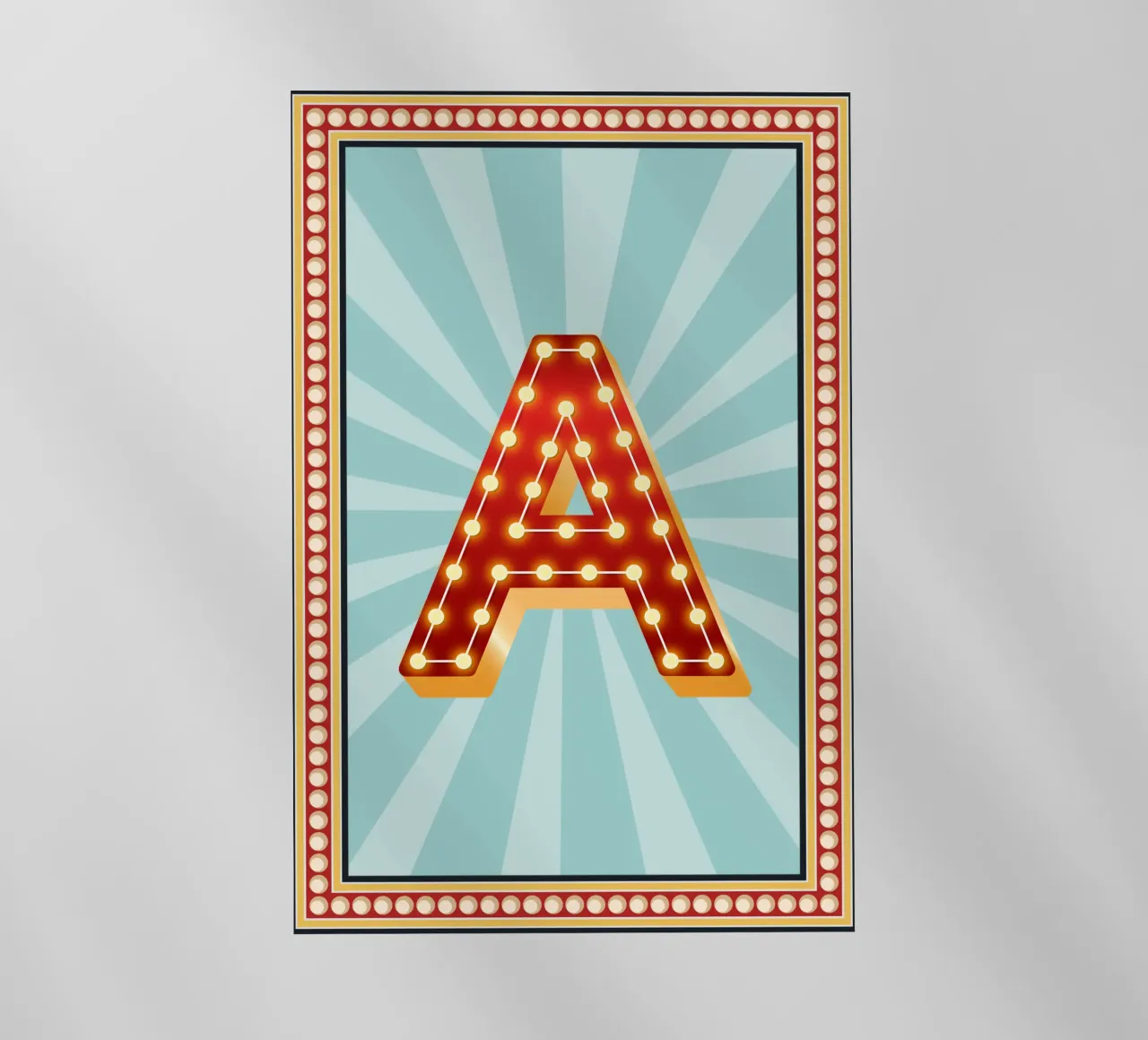 Buchstaben Zirkus -Initiale Name pellicola backlit da Ohkimiko