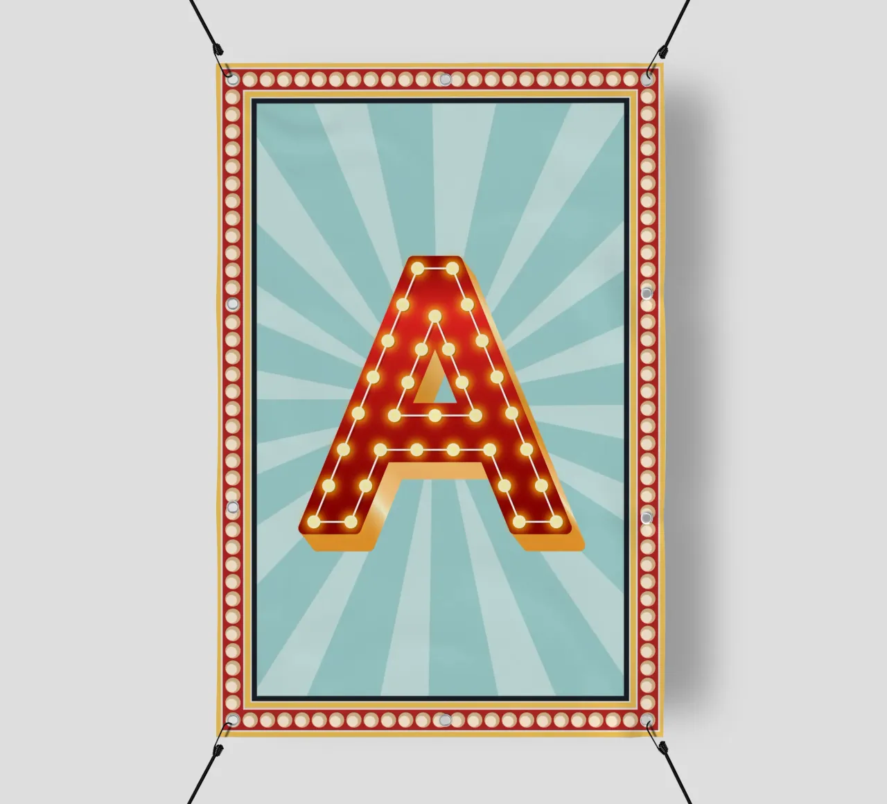 Buchstaben Zirkus -Initiale Name telo in pvc da Ohkimiko