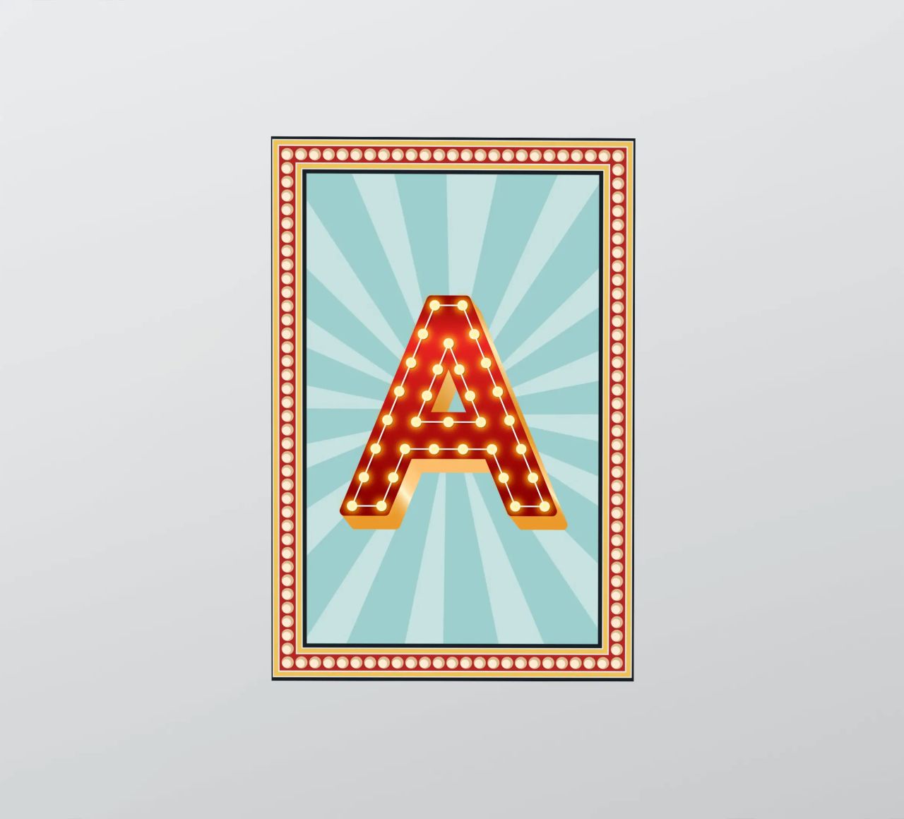 Buchstaben Zirkus -Initiale Name adesivo da Ohkimiko
