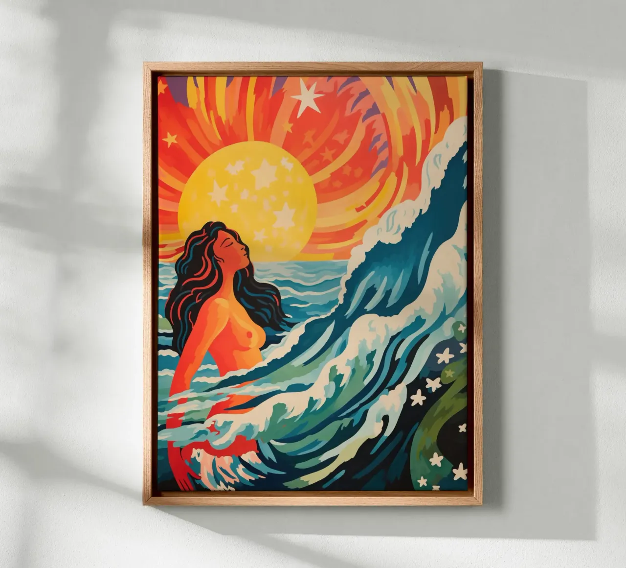 Rinascita di Venere | Retro-Surf-Style tela con Cornice a cassetta da Autofocus
