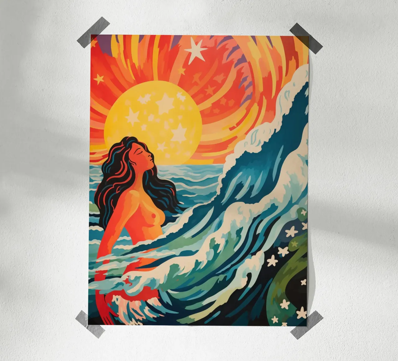 Rinascita di Venere | Retro-Surf-Style poster da Autofocus