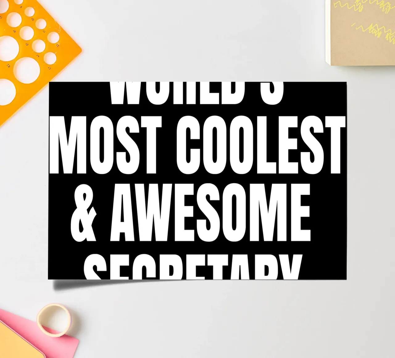 World's most coolest and awesome secretary Stickerbogen von happieeagle