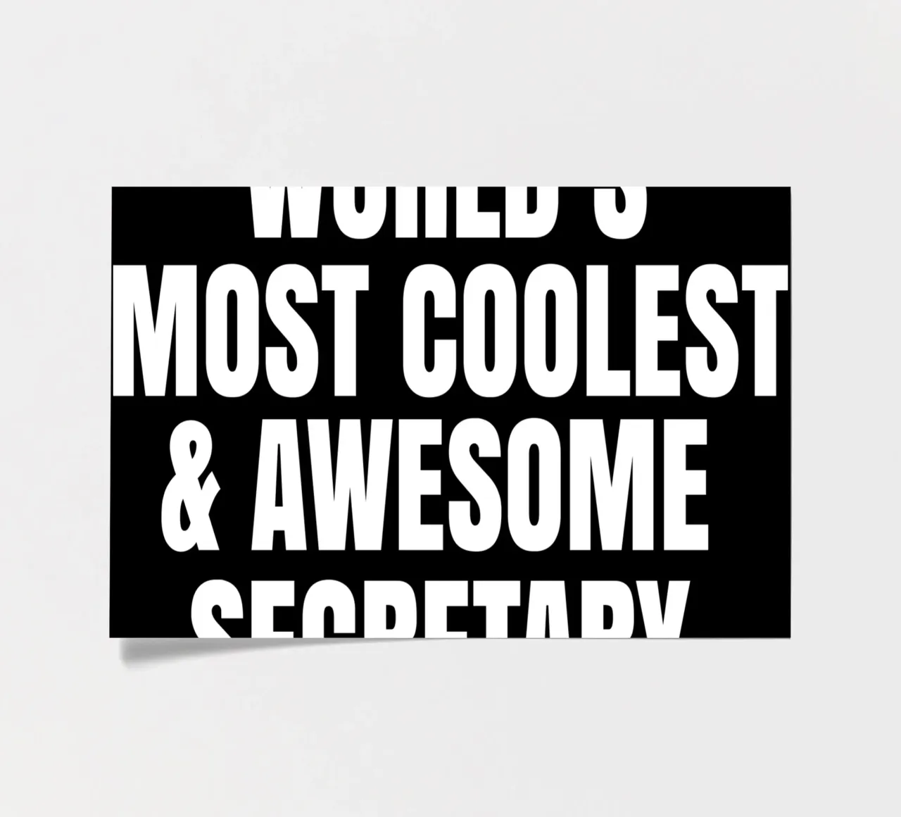 World's most coolest and awesome secretary Stickerbogen von happieeagle