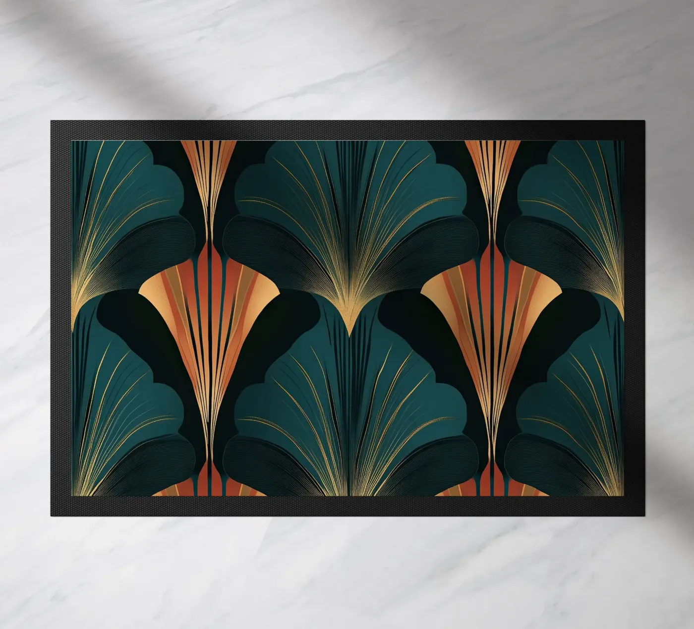 Art déco doormat by Nikis Art Studio