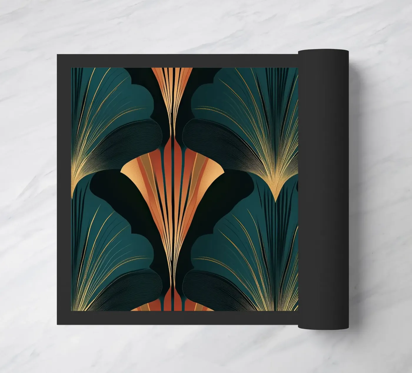 Art déco doormat by Nikis Art Studio