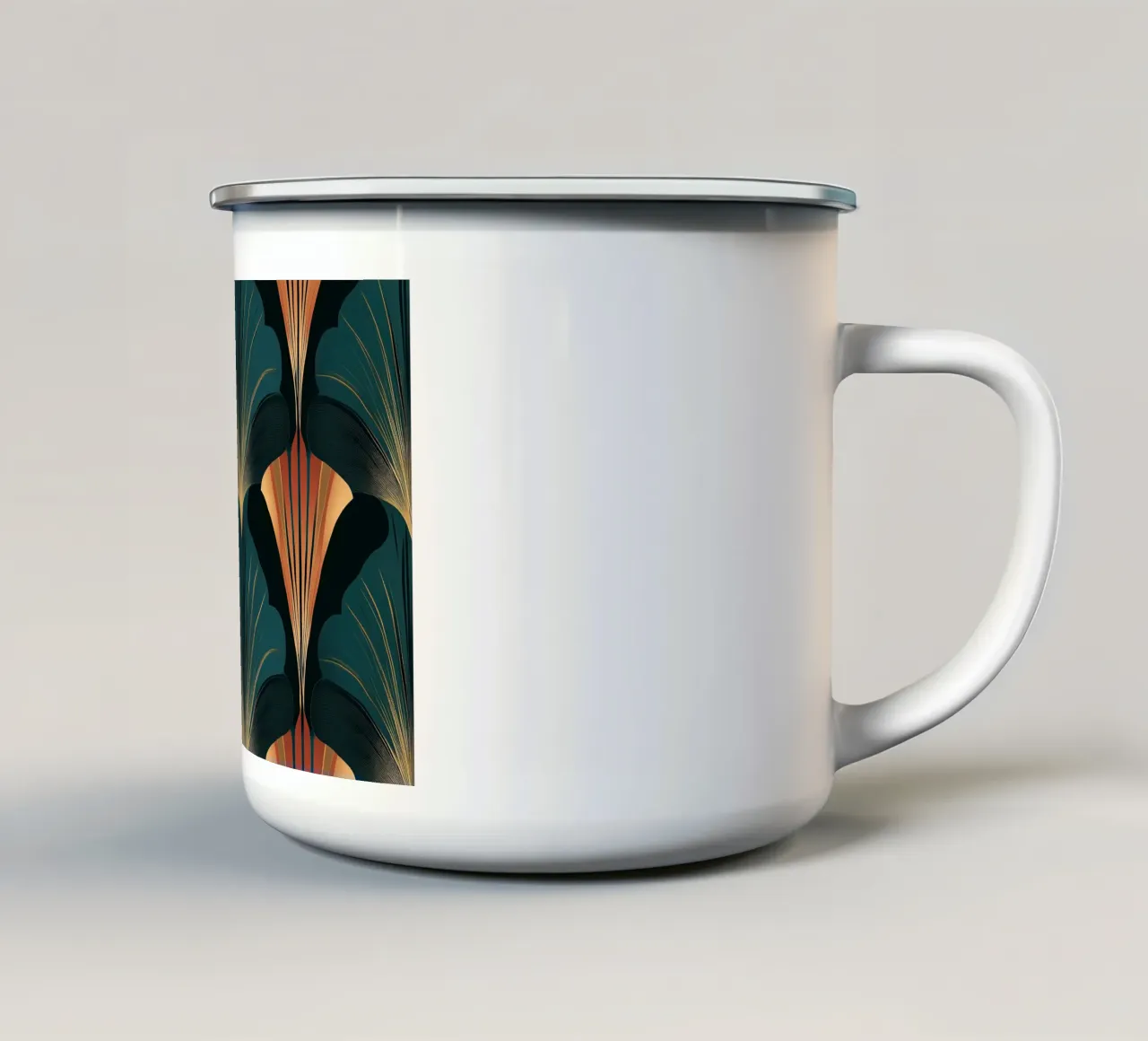 Art déco tazza in smalto da Nikis Art Studio