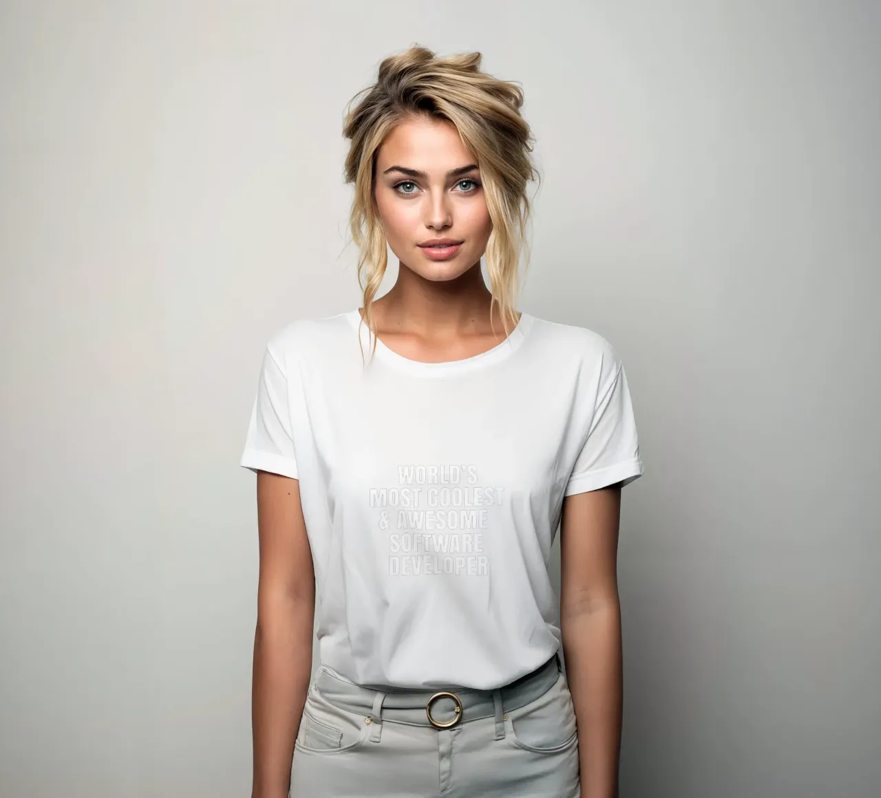 World's most coolest and awesome software developer t-shirt da donna da happieeagle