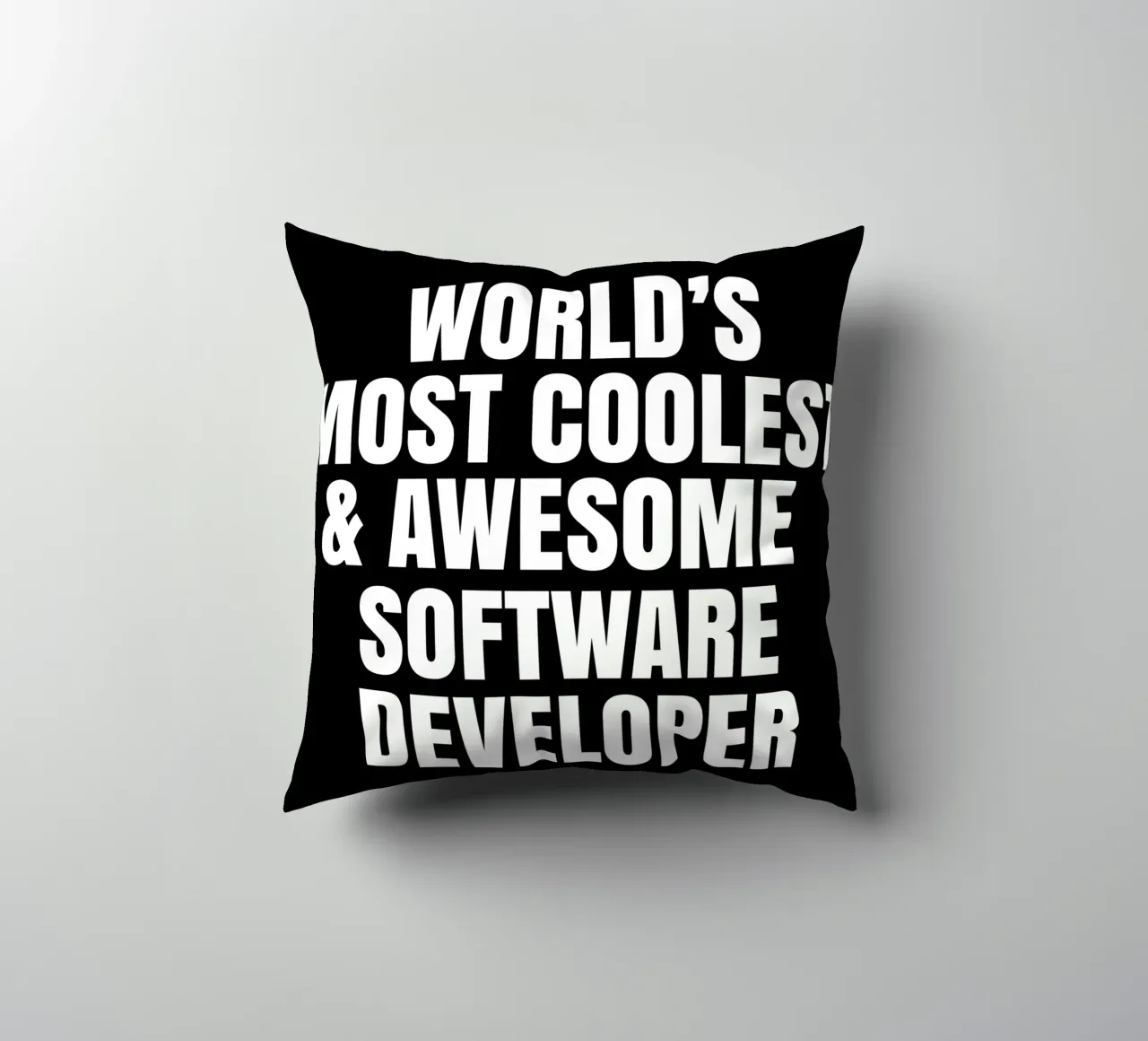 World's most coolest and awesome software developer coussin de happieeagle
