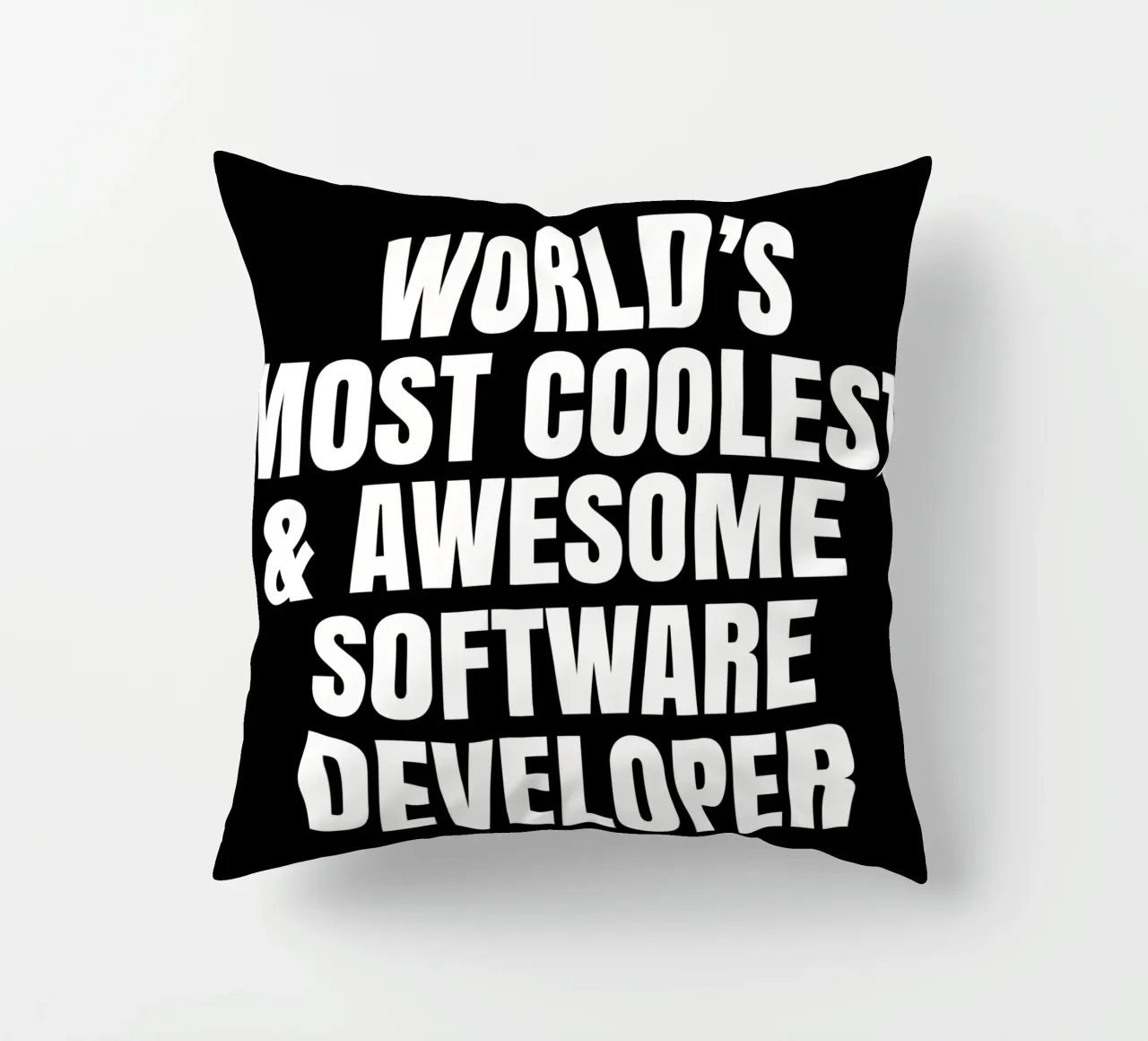 World's most coolest and awesome software developer coussin de happieeagle