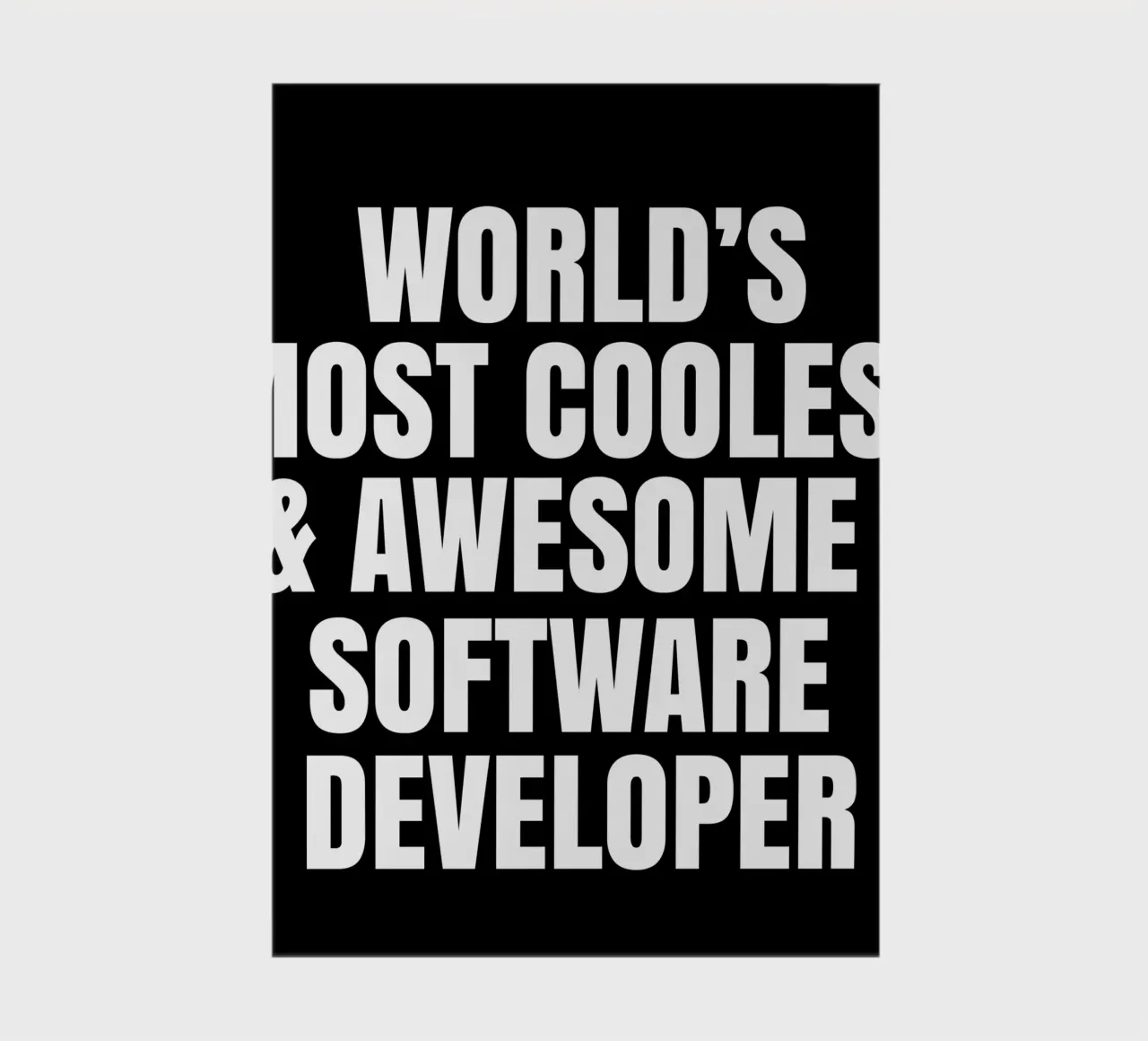 World's most coolest and awesome software developer Notizbuch von happieeagle