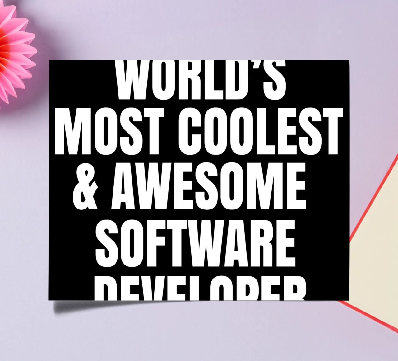 World's most coolest and awesome software developer foglio adesivo da happieeagle