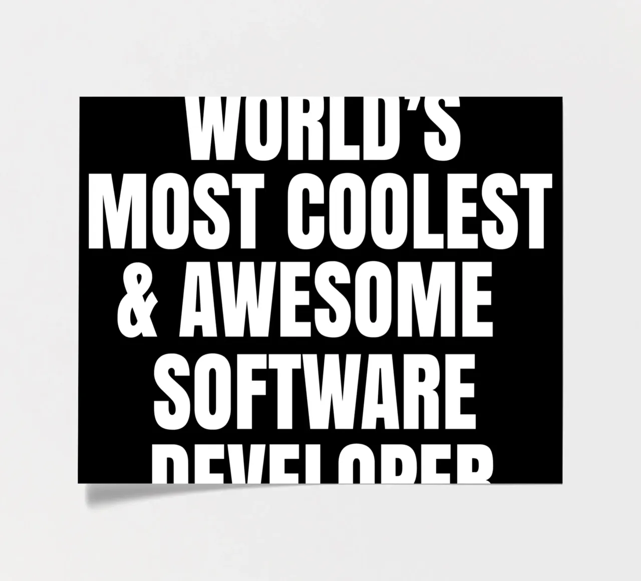 World's most coolest and awesome software developer Stickerbogen von happieeagle