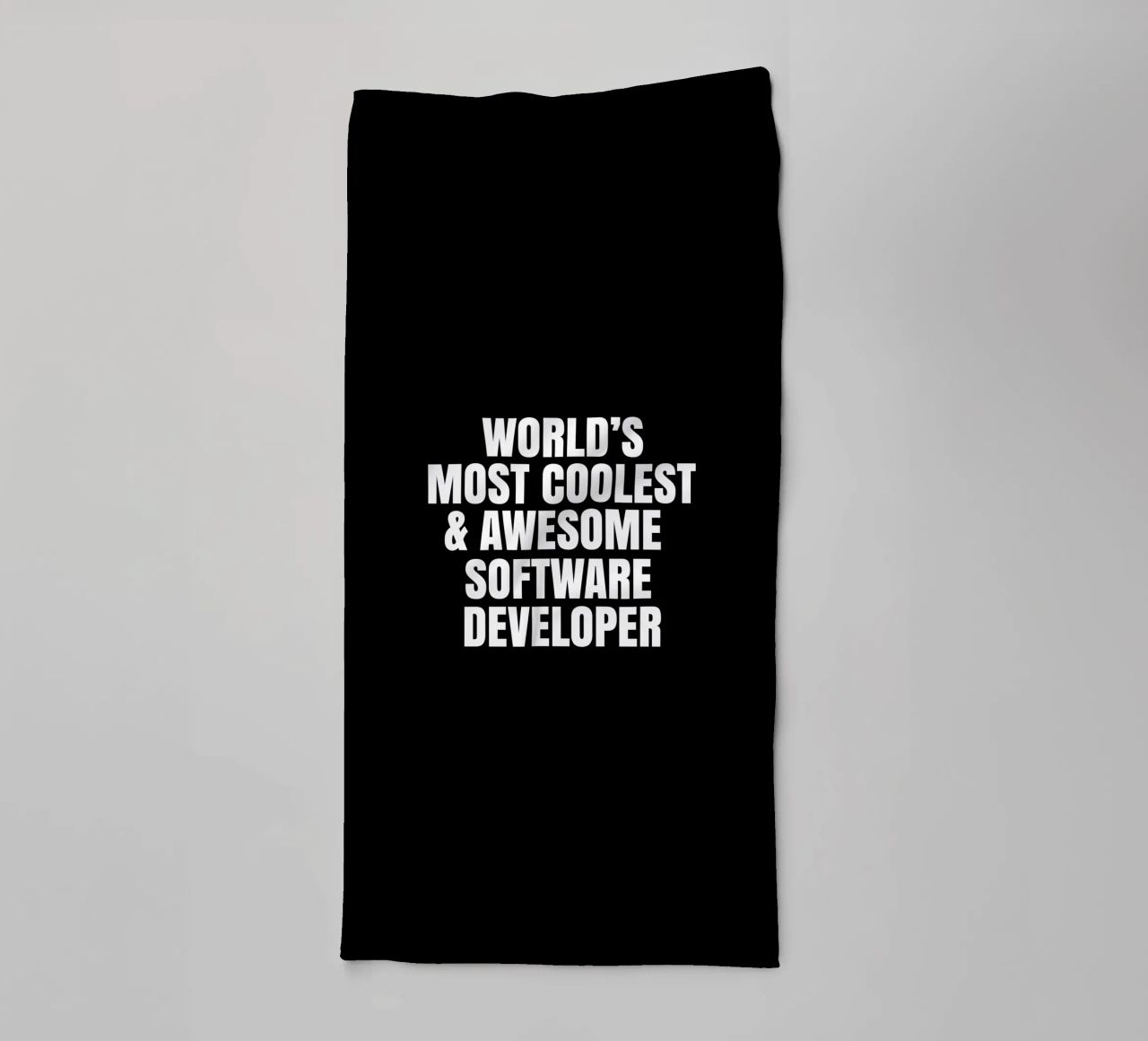 World's most coolest and awesome software developer asciugamano da bagno da happieeagle